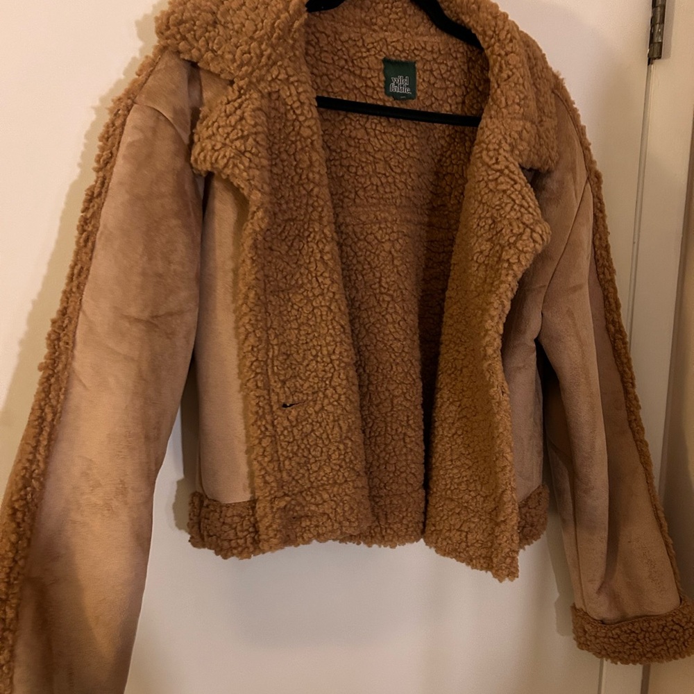 Women's Faux Shearling
Jacket - Wild Fable™ Brown